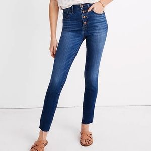 *SOLD* Madewell 10” high-rise skinny crop jeans